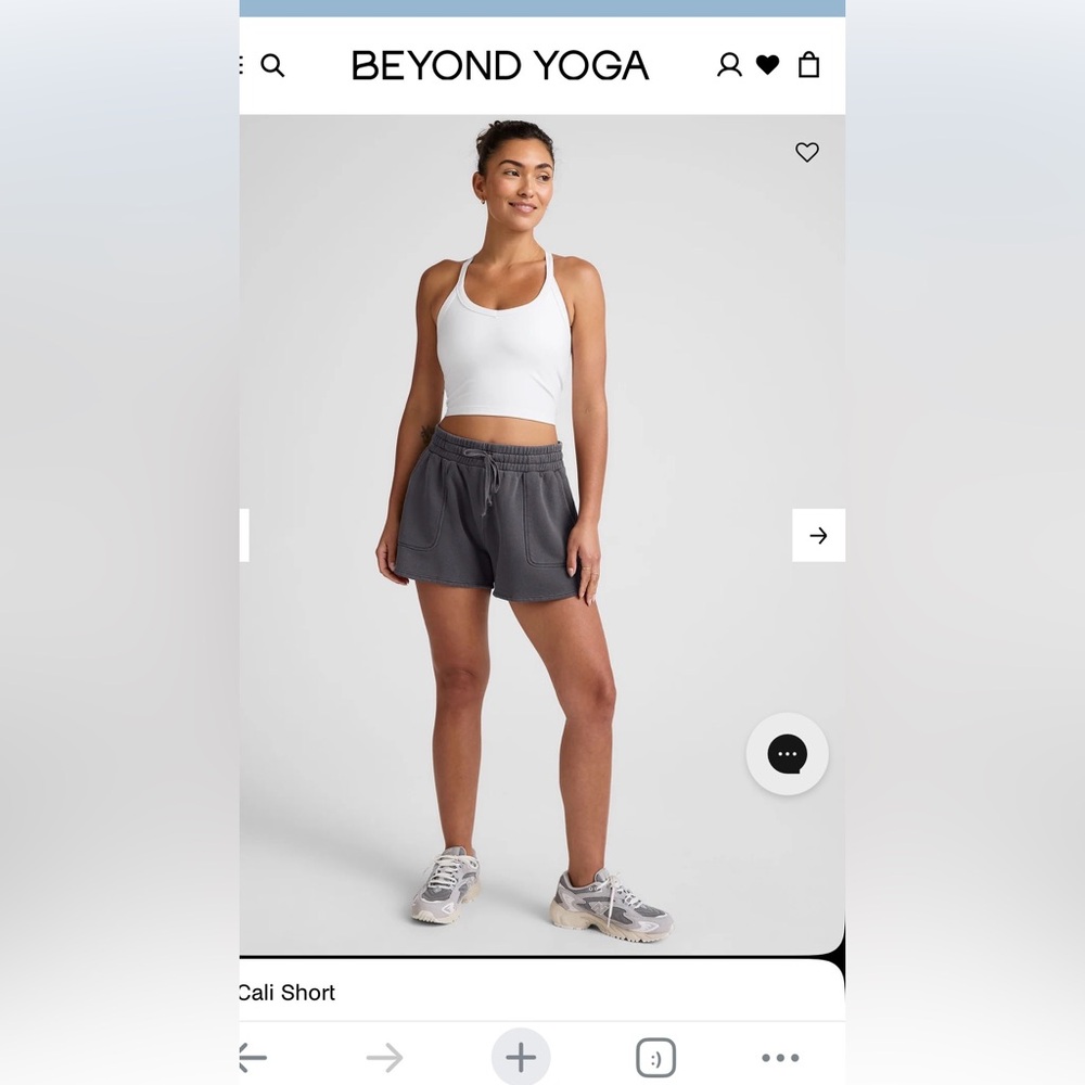 NWT Beyond Yoga Cali shorts